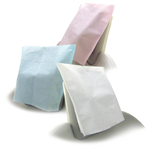 SafeBasics Tissue/Poly Headrest Covers, 10" x 10", Lavender, 500/Pk, 3020