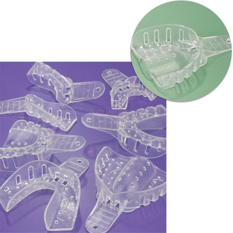 Excellent Crystal Impression Trays - Perforated, # 3 Medium Upper Arch, 12/Pk, ITC-MU