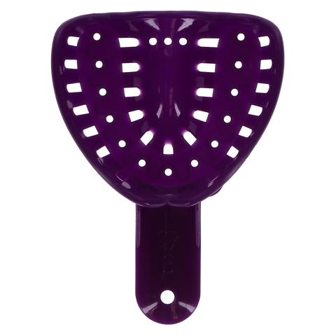 Excellent Colors Ortho Impression Trays - Perforated, # 6 Large Upper, Adult, Purple, 25/Pk, ITO-6U