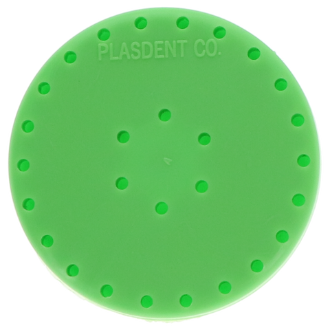 Magnetic Bur Block, 28 Burs Capacity, Large Round, Neon Green, 1/Pk, 400BLS-4