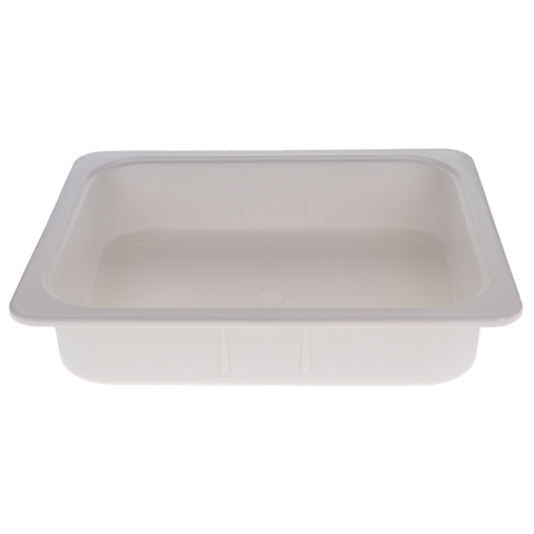 Plasdent - Operation Tub WHITE 9-3/8" x 11-1/2" x 2-5/8" with 3/4" Lip, 500TB-1, Organizing, Tubs, Trays, & Drawers Set-Up