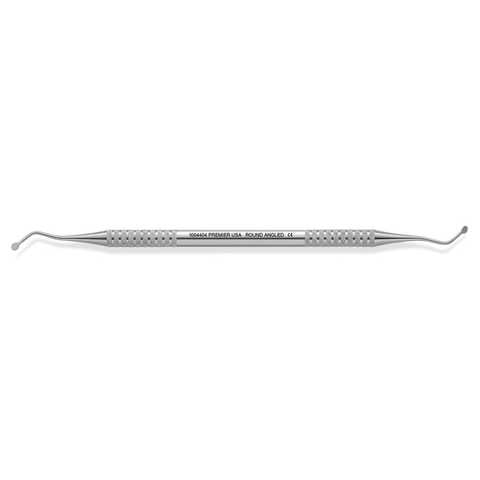 Cord Packer Round Angled Serrated Cord Packer with Tactile Balanced (TB) 1/4" Round, 1004402, dental Instruments, Operative-Cord Packer