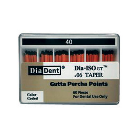 Gutta Percha, Spillproof, Non-Marked, DIA-ISOGT .06 #40, 60/Pk, 116-608