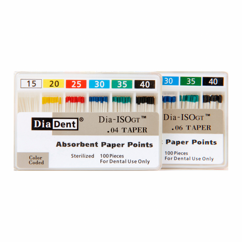 Paper Points, MM, Dia-ProISO GT .04 #15/40, Spillproof, 100/Pk, MP210-691