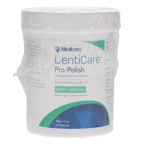 DentiCare, Pro-Polish, Prophy Paste Jars, 340 g, Medium, Mint, 1/Pk, 10031-MMUN