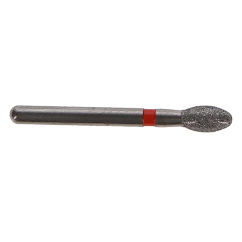 Meisinger Diamond Bur, FG, Egg, # 833F, 2.3 mm, Fine, Red, 5/Pk, 833F-023-FG