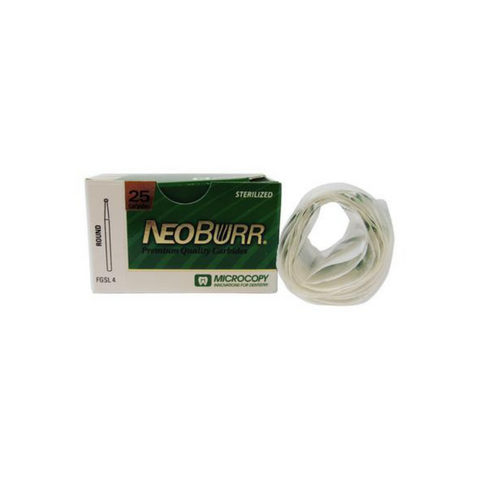 NeoBurr Oral Surgery Carbide Bur, HP, Round, # 8, 2.3 mm, 10/Pk, HP8