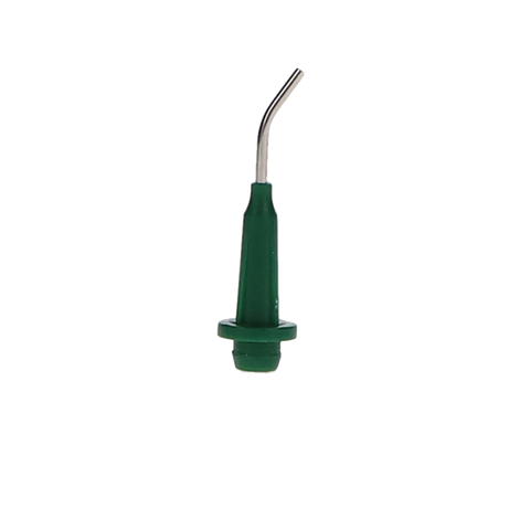 Pre-Bent Delivery Tip Needle, with Brush-Padded End, Green, 100/Pk, 128GT