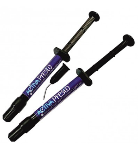 ACTIVA Presto Universal Stackable Composite, LC, Syringe Kit, Universal Viscosity, 1.2 ml, A6 Cervical Shade, 2/Pk, VPF1A6 (Exp. 10/10/2025)