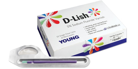 D-Lish 5% Sodium Fluoride Varnish, Green Apple, 200/Box, 295733