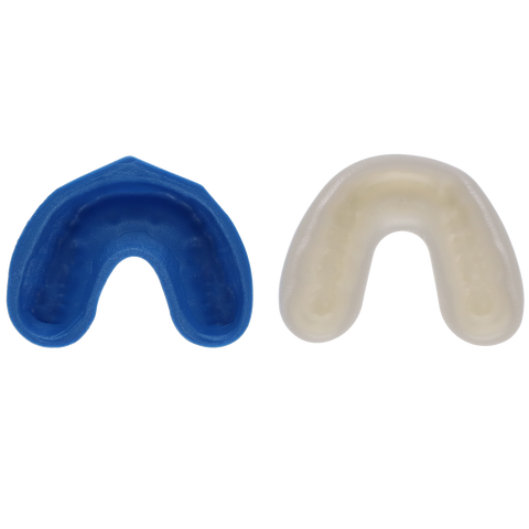 Disposable Single Fluoride Trays Arch, Large, Blue/White, 100/Pk, FTA-L