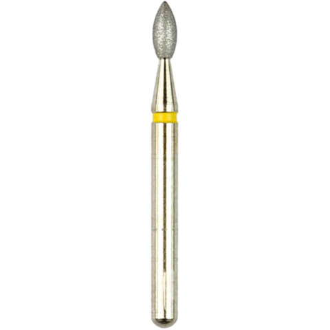 Robot Diamond Points, FG, Bud, # 243-014, 1.4 mm, Super Fine, Yellow, 880V-1