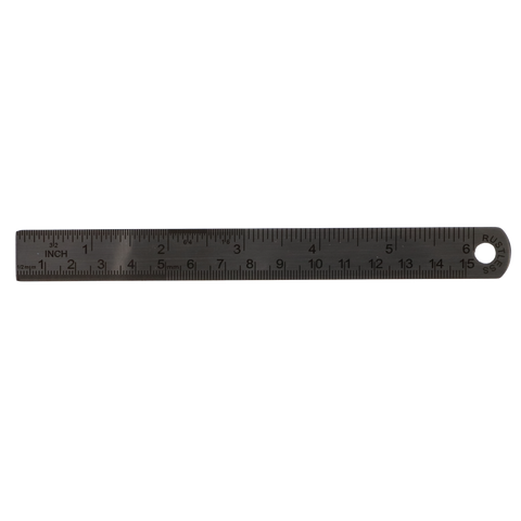 6" Stainless Steel Ruler, ERULE6