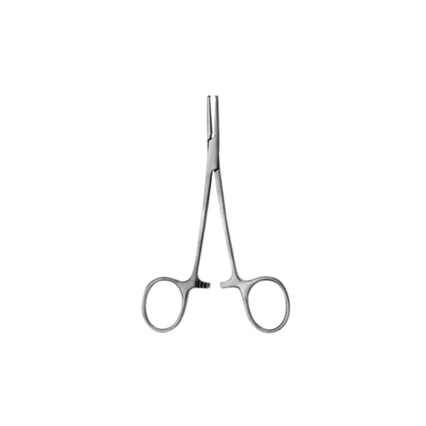 HiTeck Halstead Mosquito Forcep, Straight, 1x2 Teeth, Serrated, 12CM, 07-2115-12