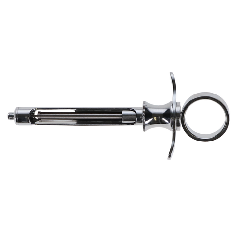 Aspirating Anesthetic Syringe with Thumb Ring Cook-Waite Type, 1400, Anesthetics, Syringes