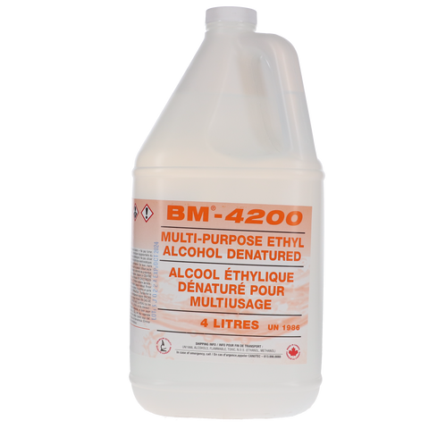 99% Ethyl Alcohol Denatured, 4 L, 1/Pk, BM-4200