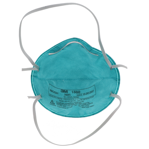 3M Particulate Respirator 1860, N95, 20/Box