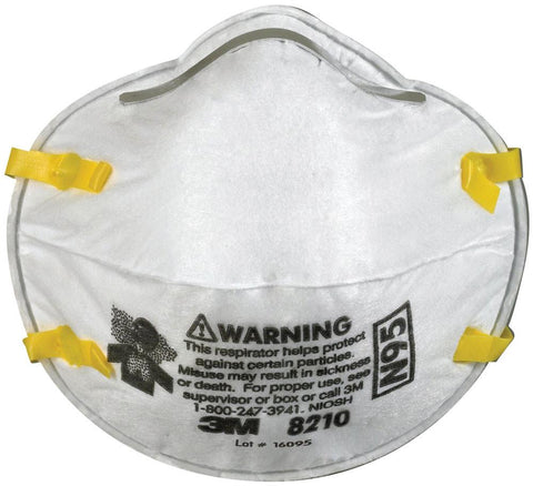 3M Particulate Respirator 8210 N95 20/Box, 8210, Infection Control, Masks-N95