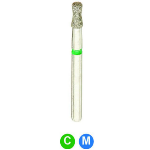 Diamond Burs, FG, Double Inverted Cone, Coarse, Green, 1.8 mm, 806-018C, 5/Pk, A10LLC
