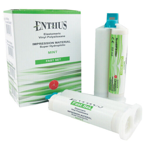 Dharma Research - Enthus VPS Monophase, Fast Set, Spearmint, 4 x 50ml, 38-00010