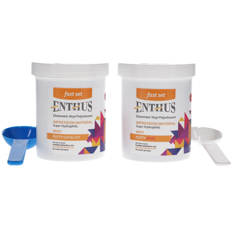 Dharma Research - Enthus VPS Putty Fast Set - Spearmint, 38-00002, Impression Material, VPS Material/Vinyl Polysiloxane