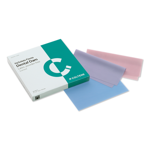 HySolate Fiesta Latex Dental Dam assorted medium 152 x 152, 36 pcs, 60034436