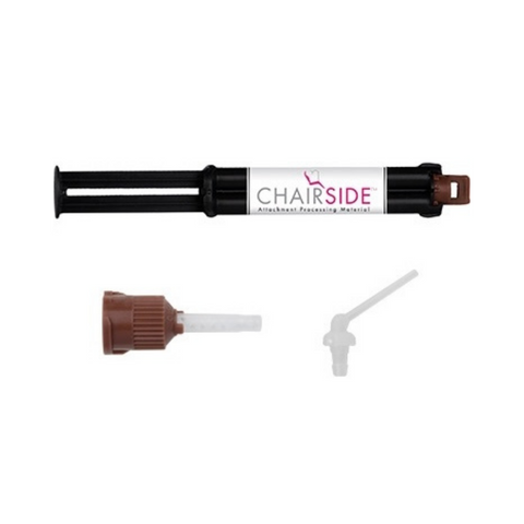 Chairside Attachment Processing Material Normal Set 1-8g (4ml) syringe 15 brown mixing tips, 09566-P, Cosmetic Dentistry, Composites