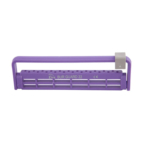 Steri-Bur Guard Plastic Bur Block, 22-Hole, Neon Purple, 1/Pk, 50Z410R