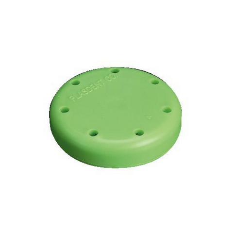 Magnetic Bur Block 7-Hole Small Round Neon-Green, 400BSS-4