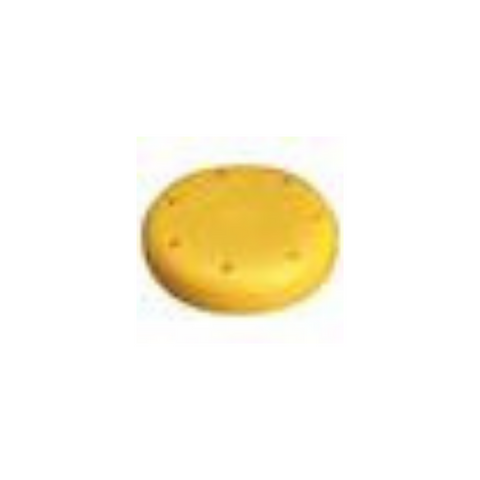 Magnetic Bur Block 7-Hole Small Round Neon-Yellow, 400BSS-3N