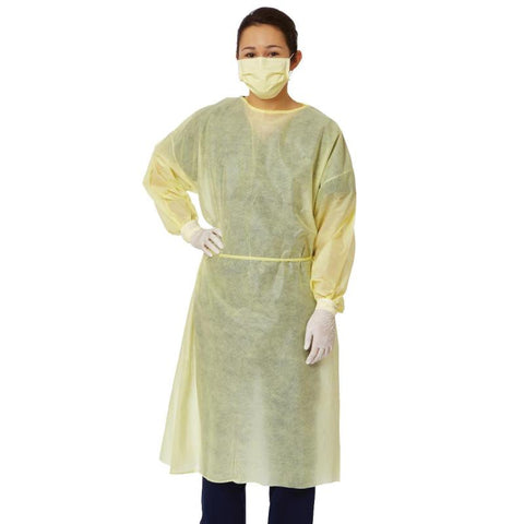 Overhead Isolation Gowns AAMI Level 2 Thumbloop with Elastic Cuff, PM4-20662, Infection Control, Apparel-Gowns - Coat - Jackets