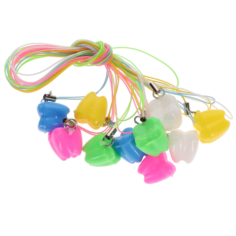 Milk Tooth Box with String Assorted Color 50/Pk, ER005, Gifts/Models, Tooth Saver Boxes