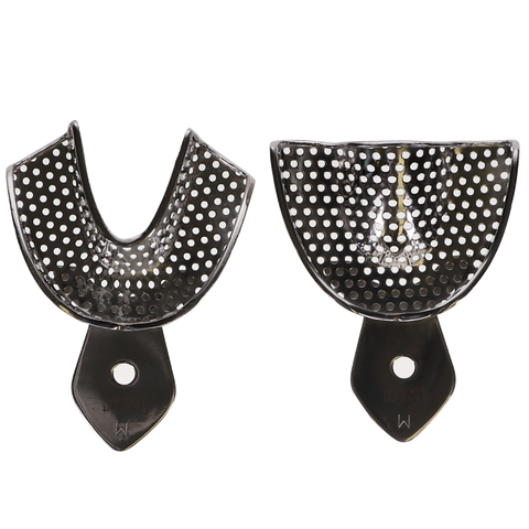 Perforated Metal Impression Trays, Medium, 2/Pk, DA-8369