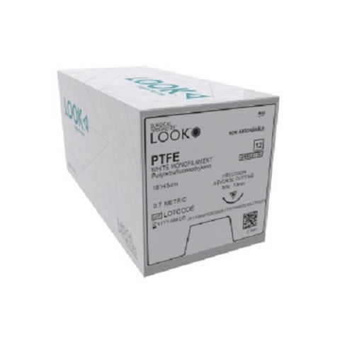 PTFE Suture with T22 Needle (Taper Point), Undyed Monofilament, 14"/35 cm, # 4-0, 12/Pk, 819B