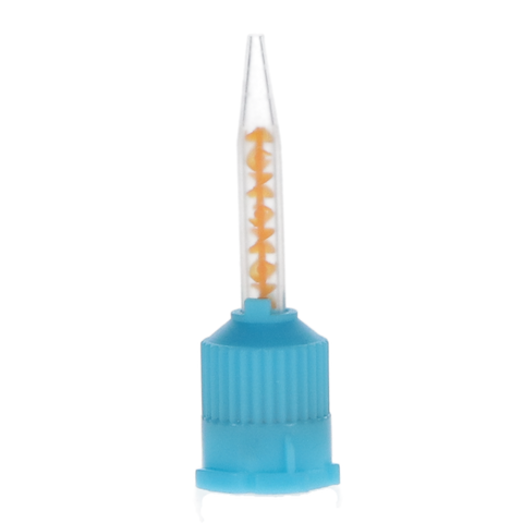 Temporary Crown & Bridge Material T-Style Mixing Tips Blue/Orange, 100617, Impression Material, Accessories-Mixing Tips-C&B Light Blue