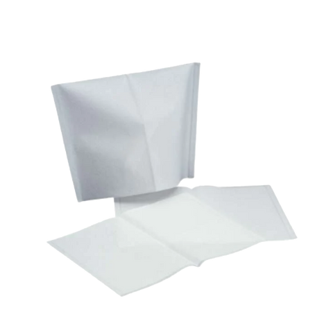 Paper/Poly Headrest Covers 10" x 13" White 500/Pk, 101120, Disposables, Headrest Covers