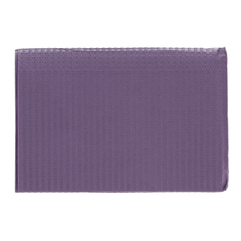 Disposable Bibs, 2+1 Ply, 13" x 18", Lavender, 500/Pk, 109212