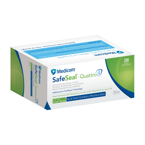 Medicom - SafeSeal - Duet Pouch - 2.25 x 4 - 200/Bx (88015), 880154-0100200