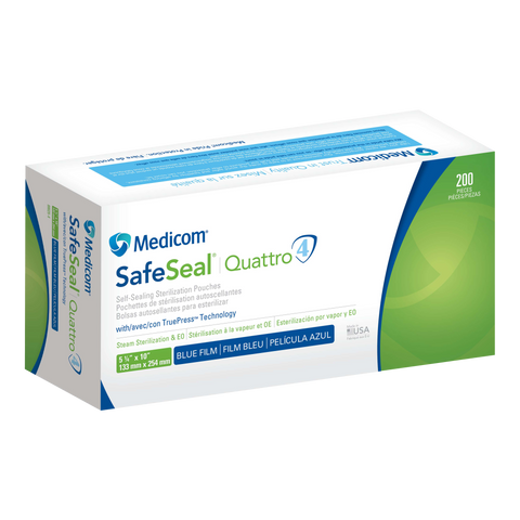 Medicom - SafeSeal - Duet Pouch - 5.25 x 10- 200/Bx (88025), 880254-0100200