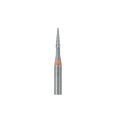 Tungsten Carbide Trimming & Finishing Burs with Twist, FG, Pointed Taper, # ET4, 1.0 mm, Fine, 5/Pk, D0133-010-FG