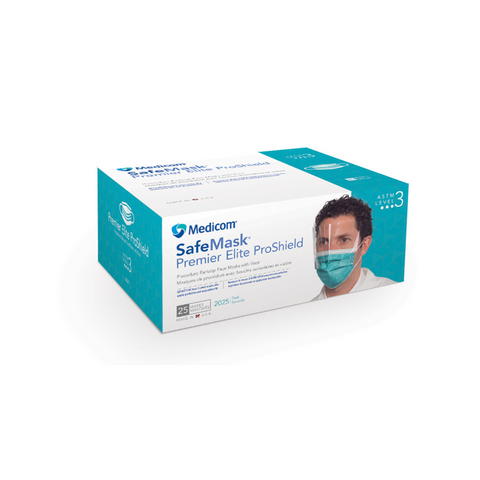 ProShield Level-3 Earloop Mask w/Face Shield 25/Box, 2125