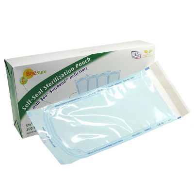 BeeSure Sterilization Pouches 5.25x11.5 200/Box, BE1251