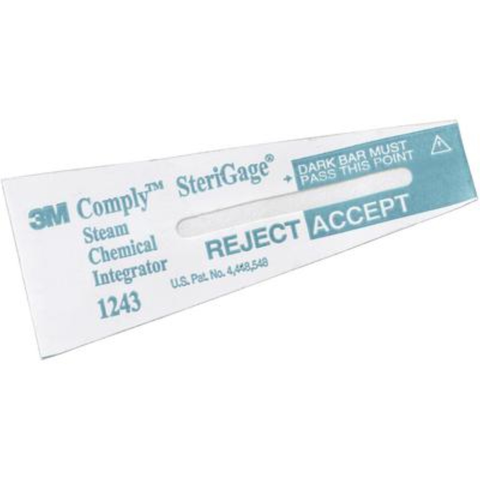 Comply SteriGage Chemical Integrators Steam, Class 5, 2" x 0.75", 100/Pk