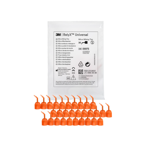 RelyX Universal Micro Mixing Tips, Orange, 30/Pk