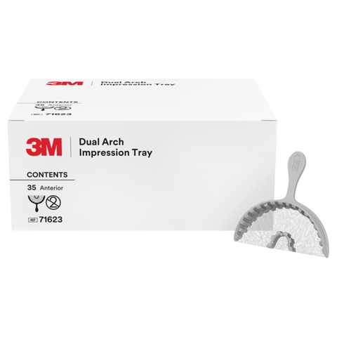 Dual Arch Impression Trays Anterior 35/Pk