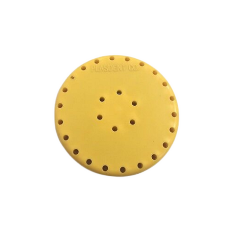 Magnetic Bur Block, 28-Hole, Large Round, Yellow, 1/Pk, 400BL-3