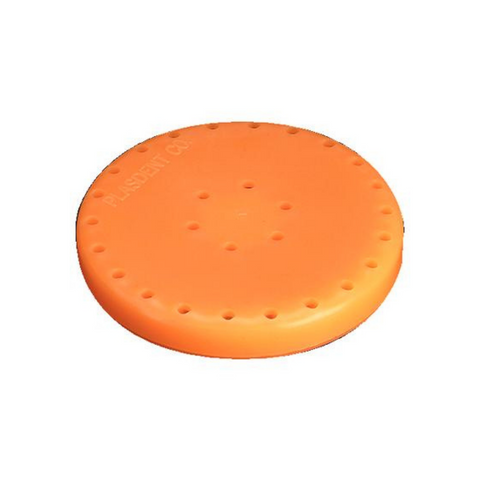 Silicone Magnetic Bur Block 28-Hole Large Round Neon-Tangerine, 400BL2-12N
