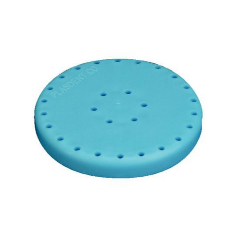 Silicone Magnetic Bur Block 28-Hole Large Round Neon-Blue, 400BL2-2N