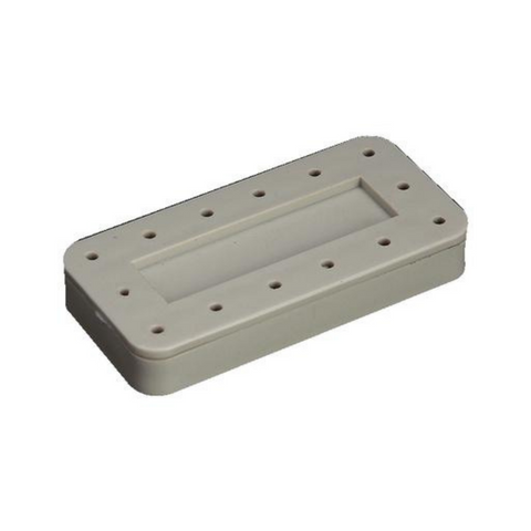 Silicone Magnetic Bur Block 14-Hole Rectangular Gray, 400BR2-9