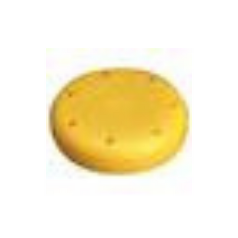 Magnetic Bur Block, Silicone, 7-Hole, Small Round, Neon Yellow, 1/Pk, 400BS2-3N